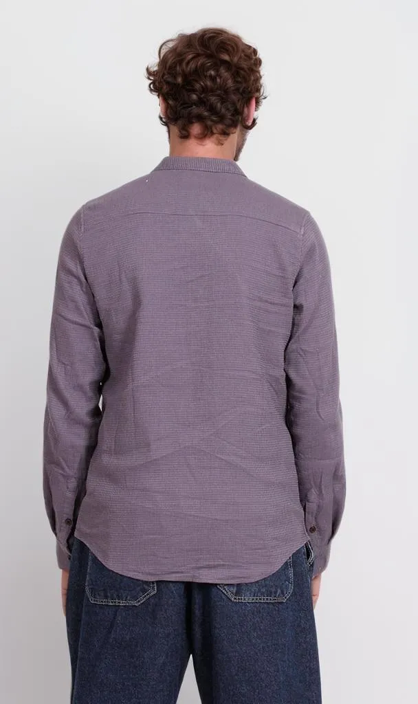 O178988-O178988 - Button-Up Shirt - Dusty Lilac