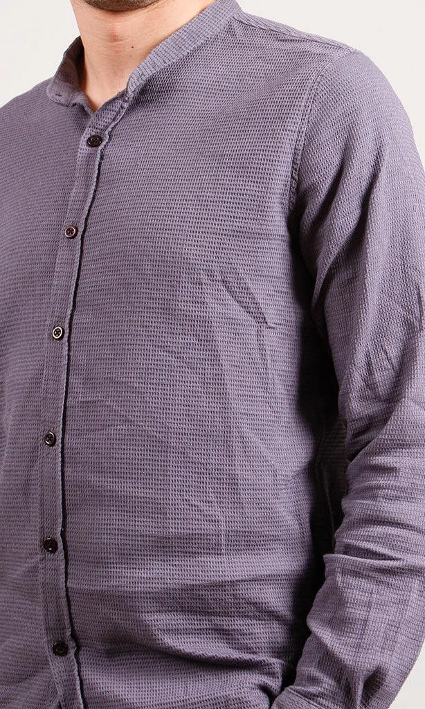 O178988-O178988 - Button-Up Shirt - Dusty Lilac