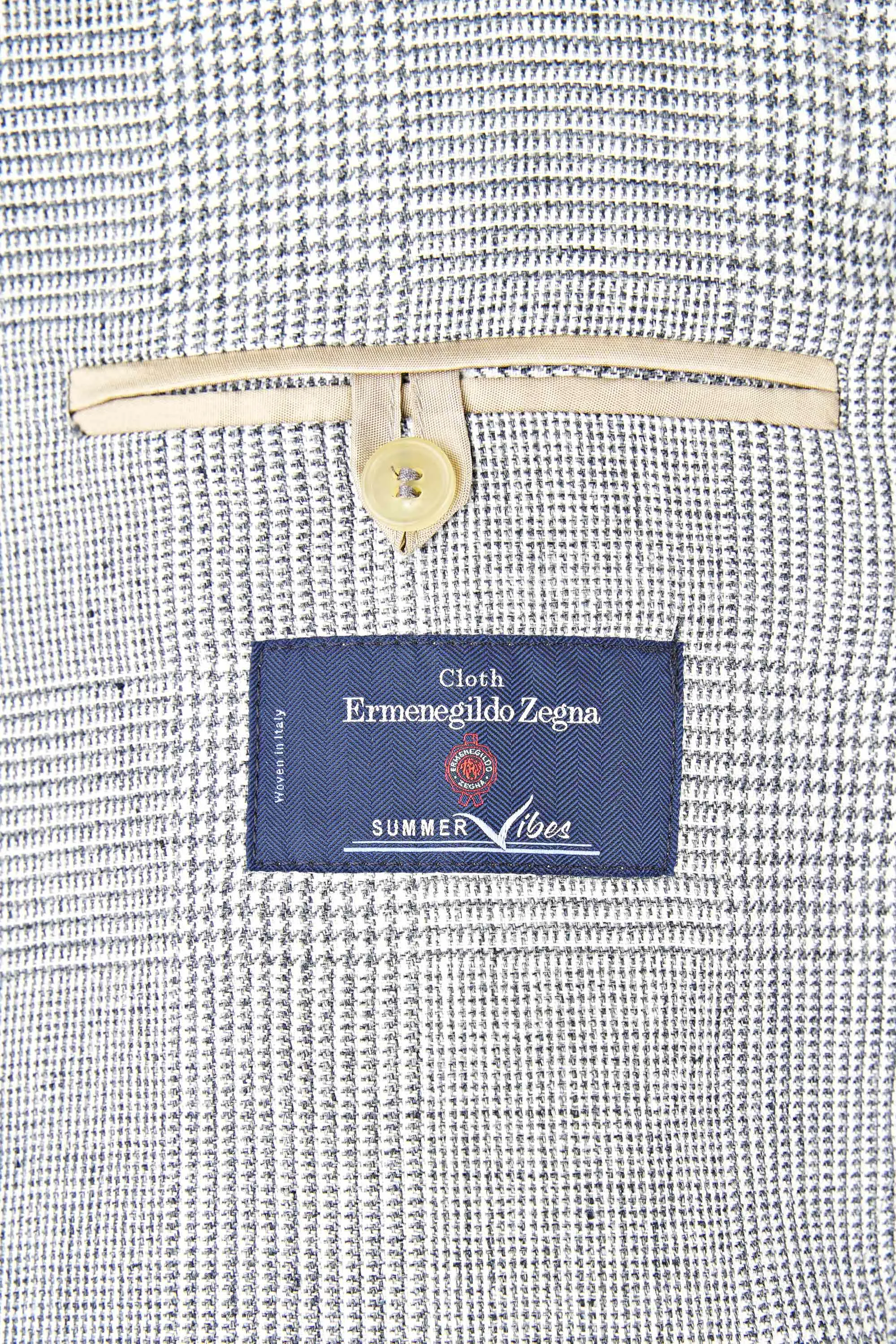 Pure Linen Prince-of-Wales Blazer