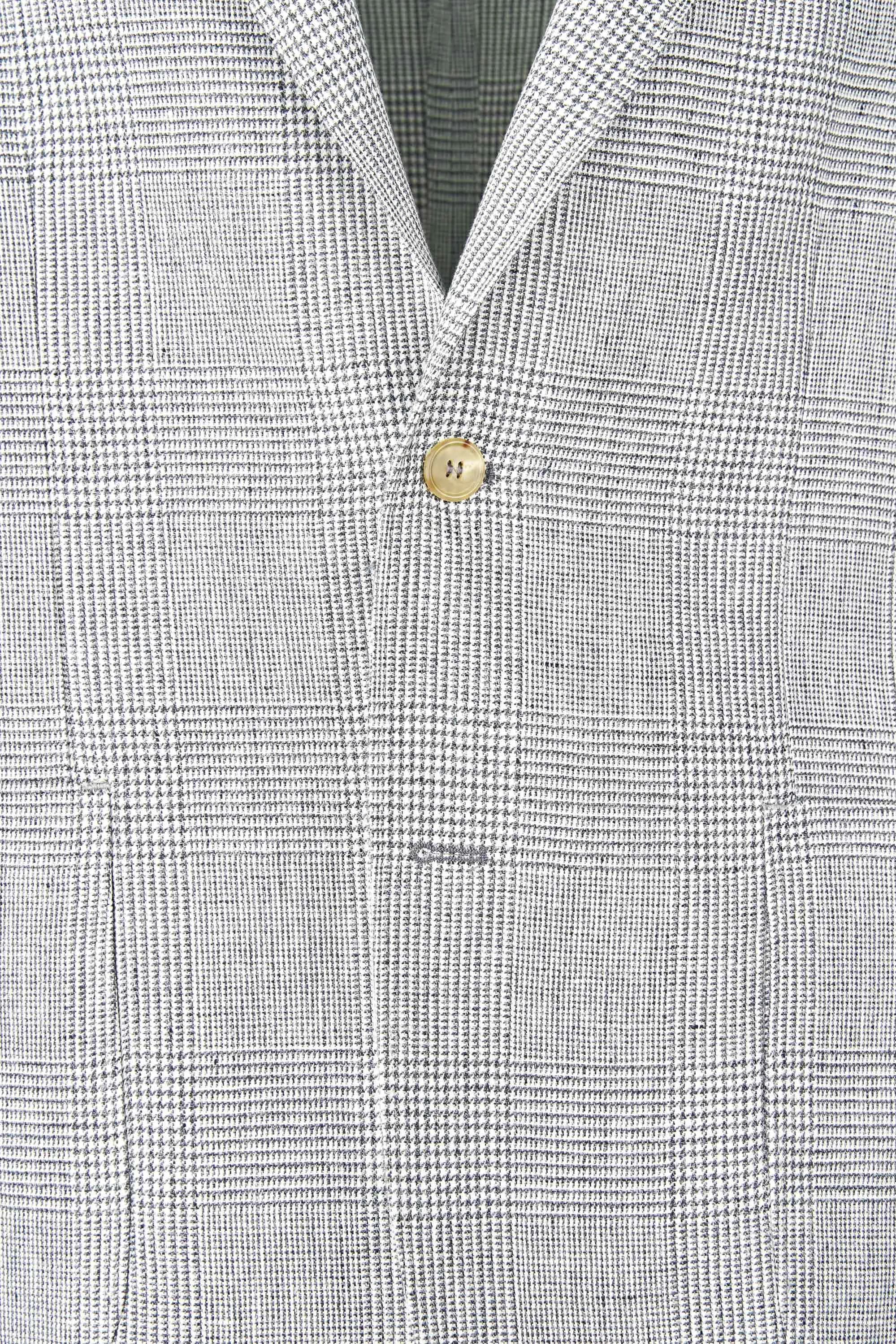 Pure Linen Prince-of-Wales Blazer