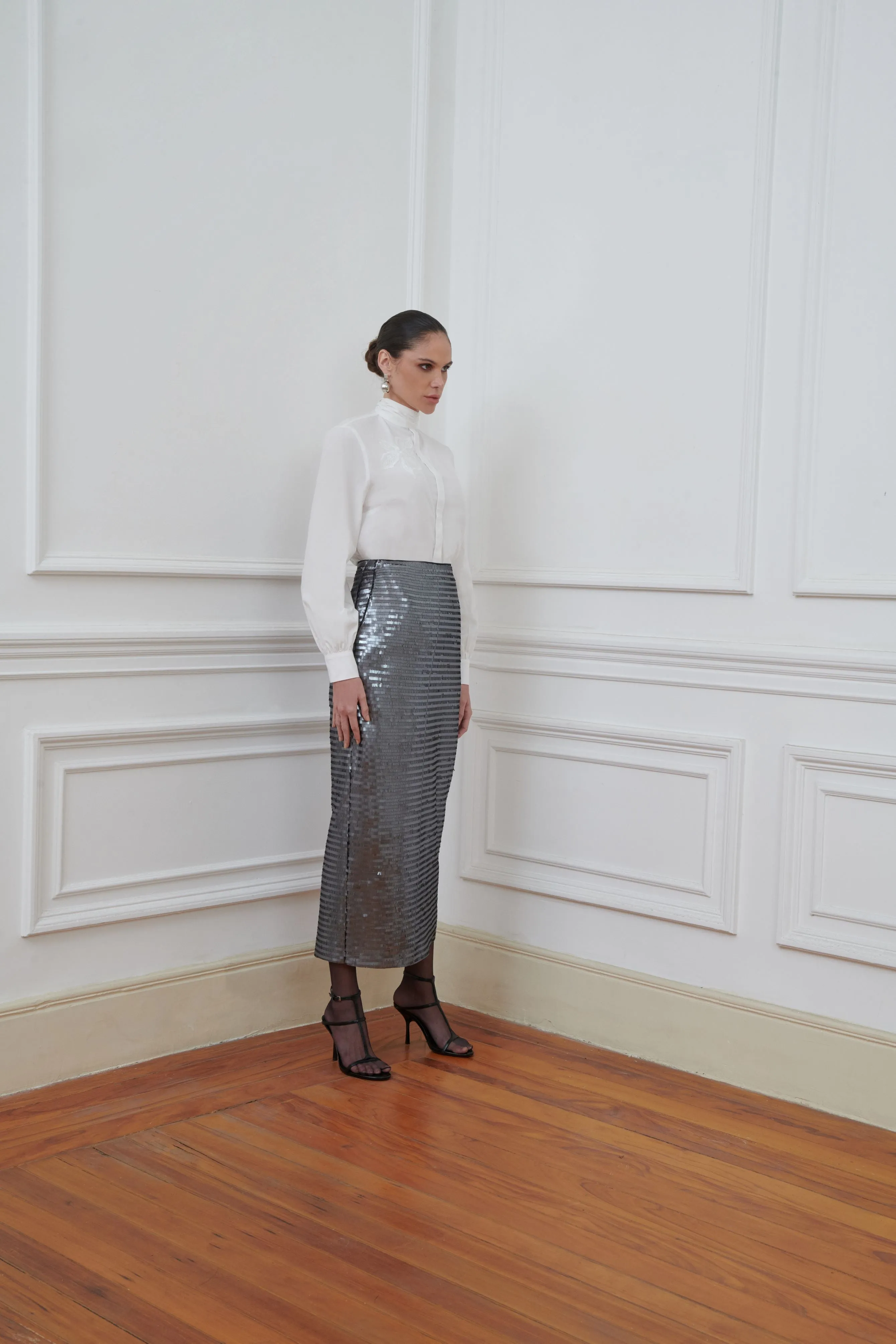 Rose White Blouse