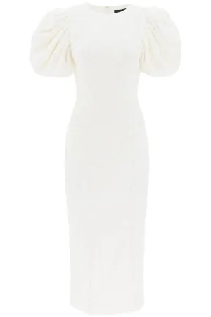 Rotate Midi Lace Dress In White