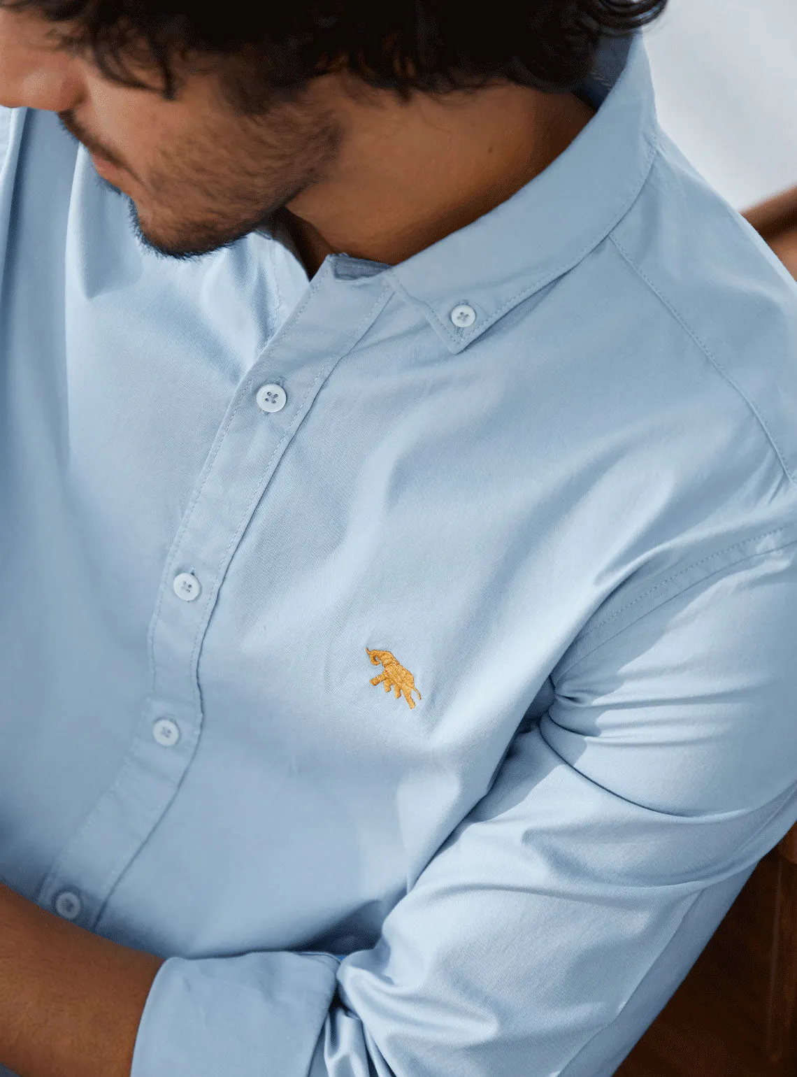 Slate Blue Spl Oxford Shirt