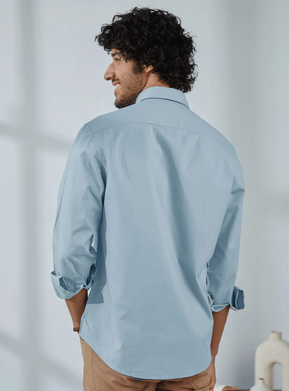 Slate Blue Spl Oxford Shirt