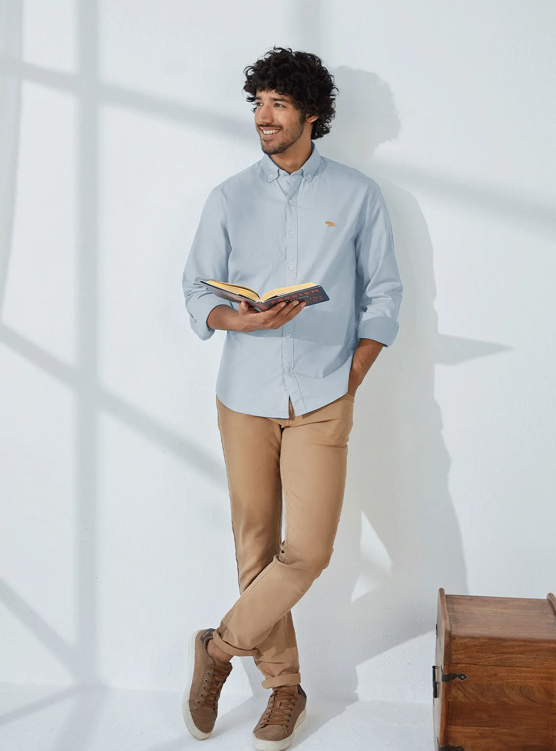 Slate Blue Spl Oxford Shirt