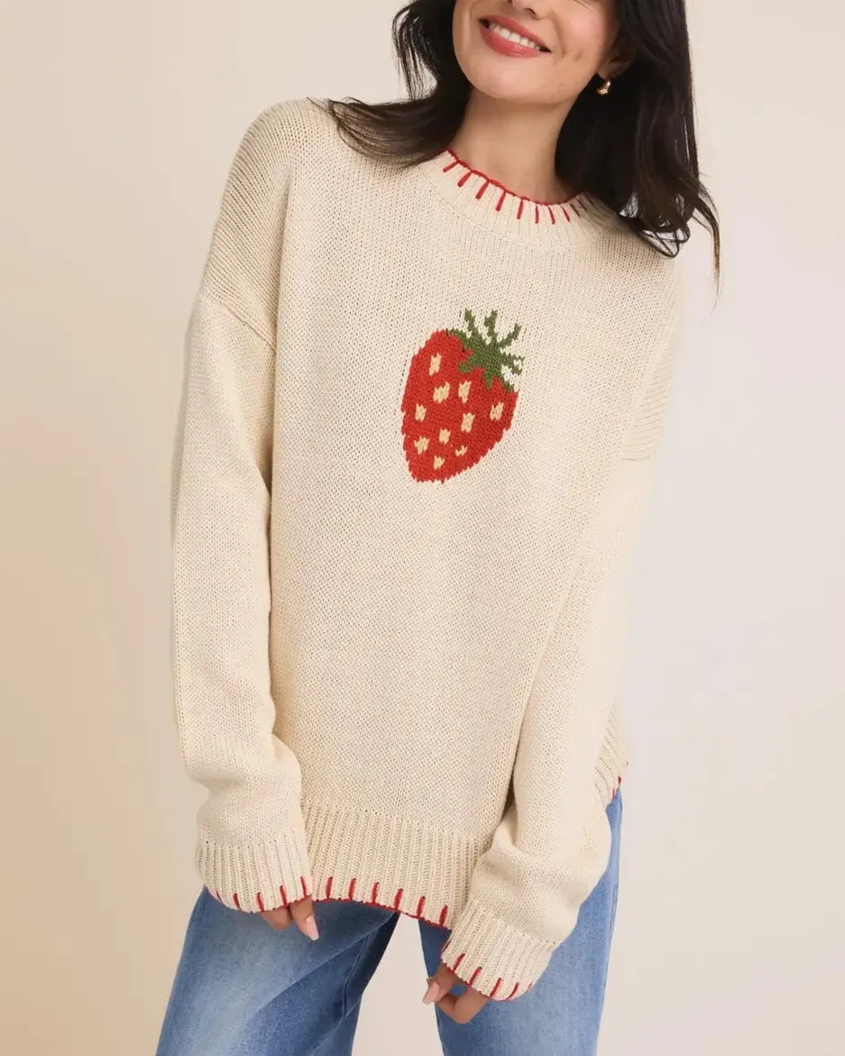 Strawberry Sweater - Ivory