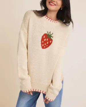Strawberry Sweater - Ivory
