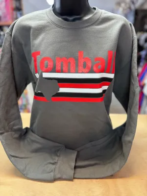 Tomball- "Tomball W/ Texas" Grey Pull Over