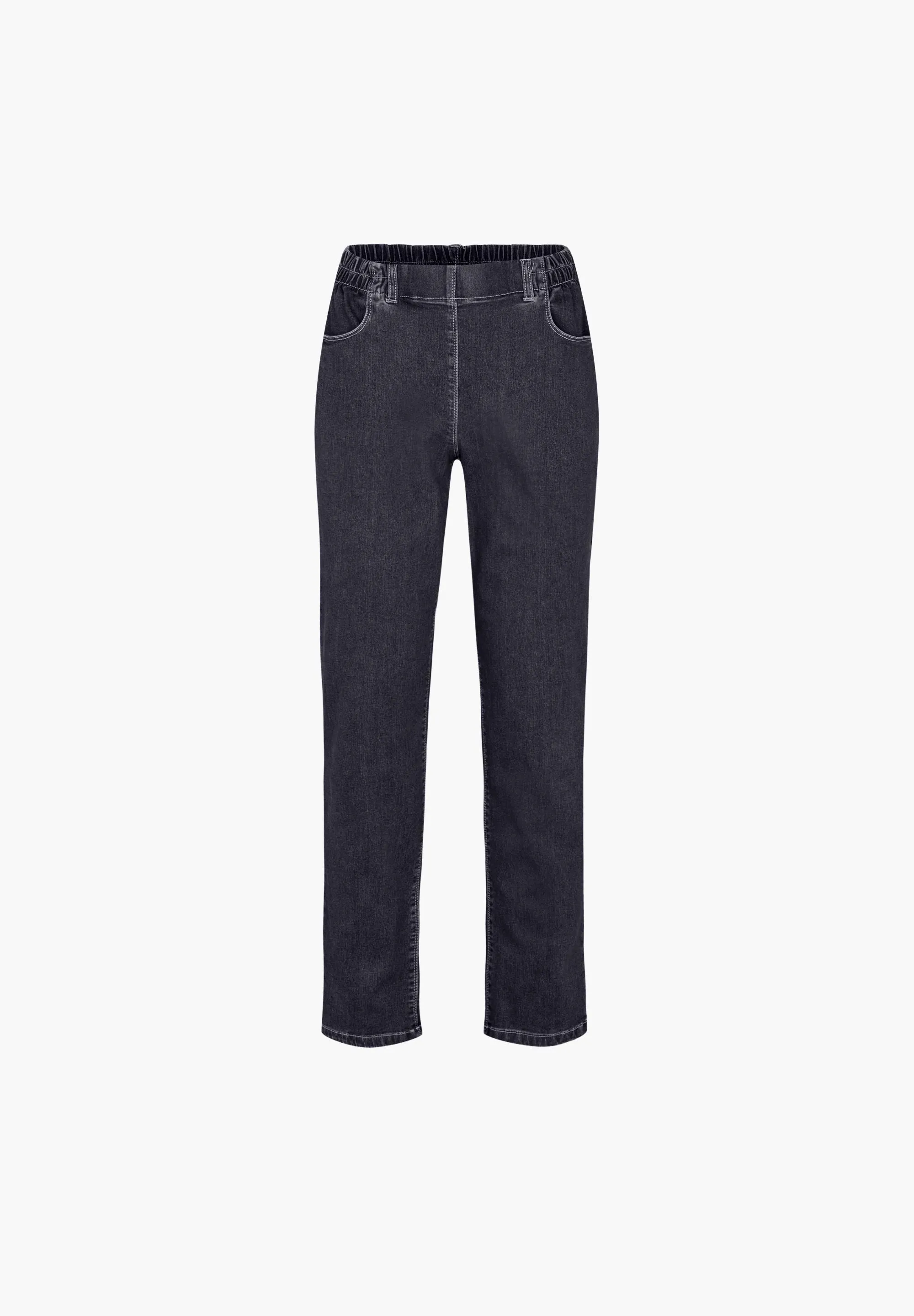 Violet Relaxed - Medium Length - Dark Blue Denim