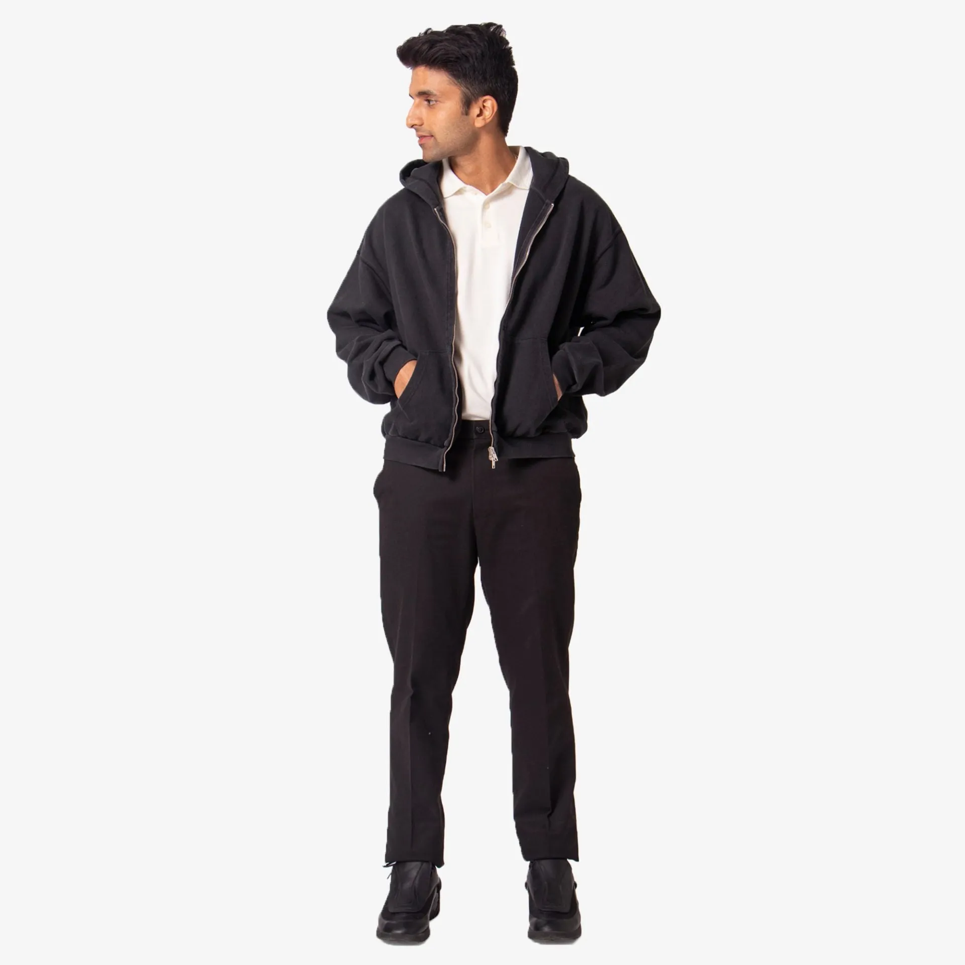 Wake Your Dreams | ZIPPED HOODIE  { VINTAGE GREY