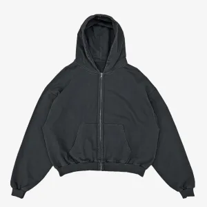 Wake Your Dreams | ZIPPED HOODIE  { VINTAGE GREY