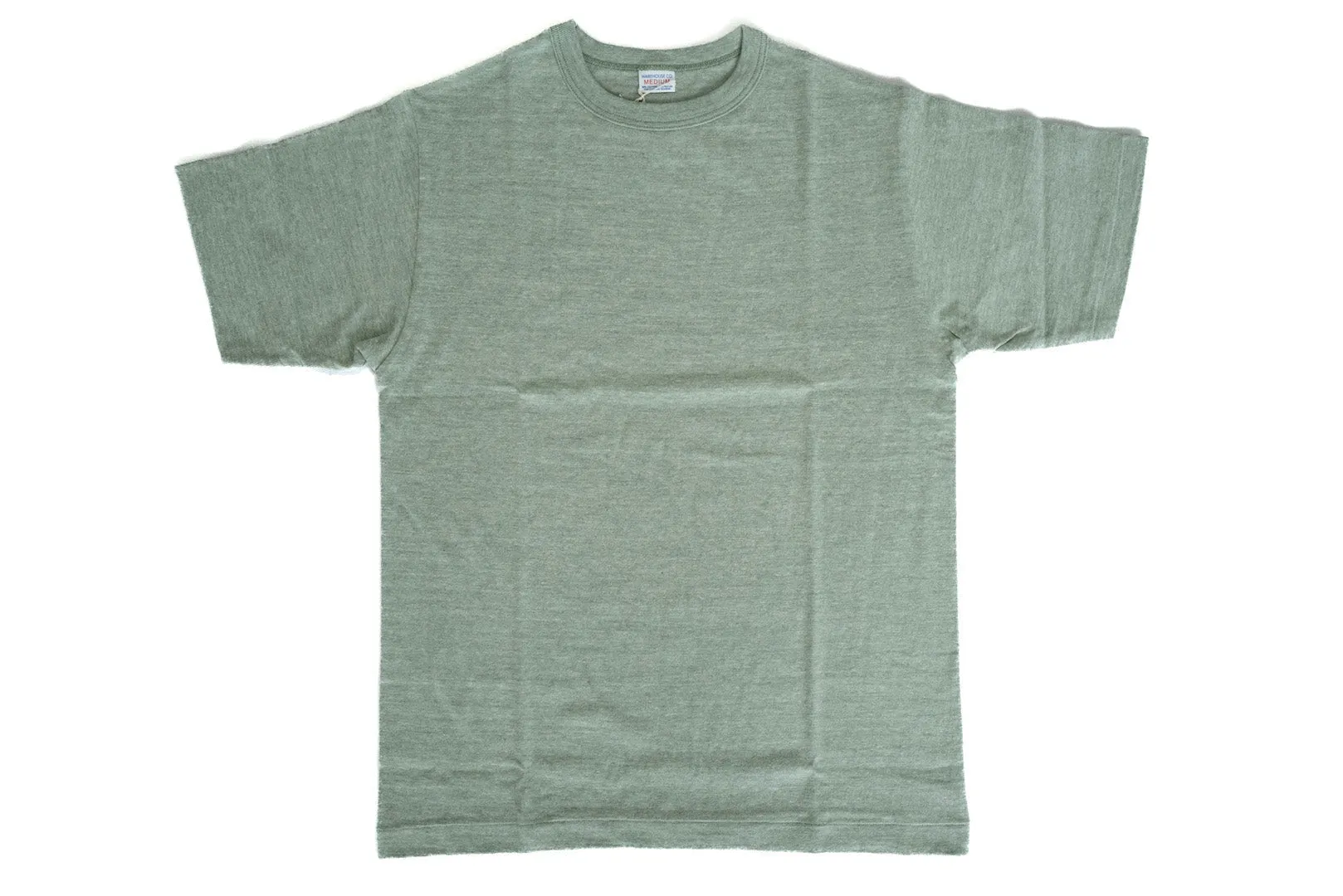 Warehouse 5.5oz Heather Athletic Loopwheeled Plain Tee (Green)