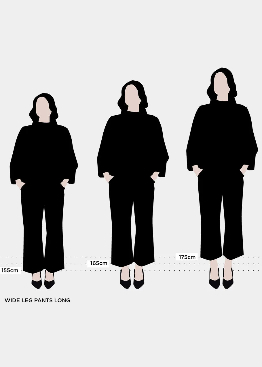 Wide Leg Long Trousers Salvia