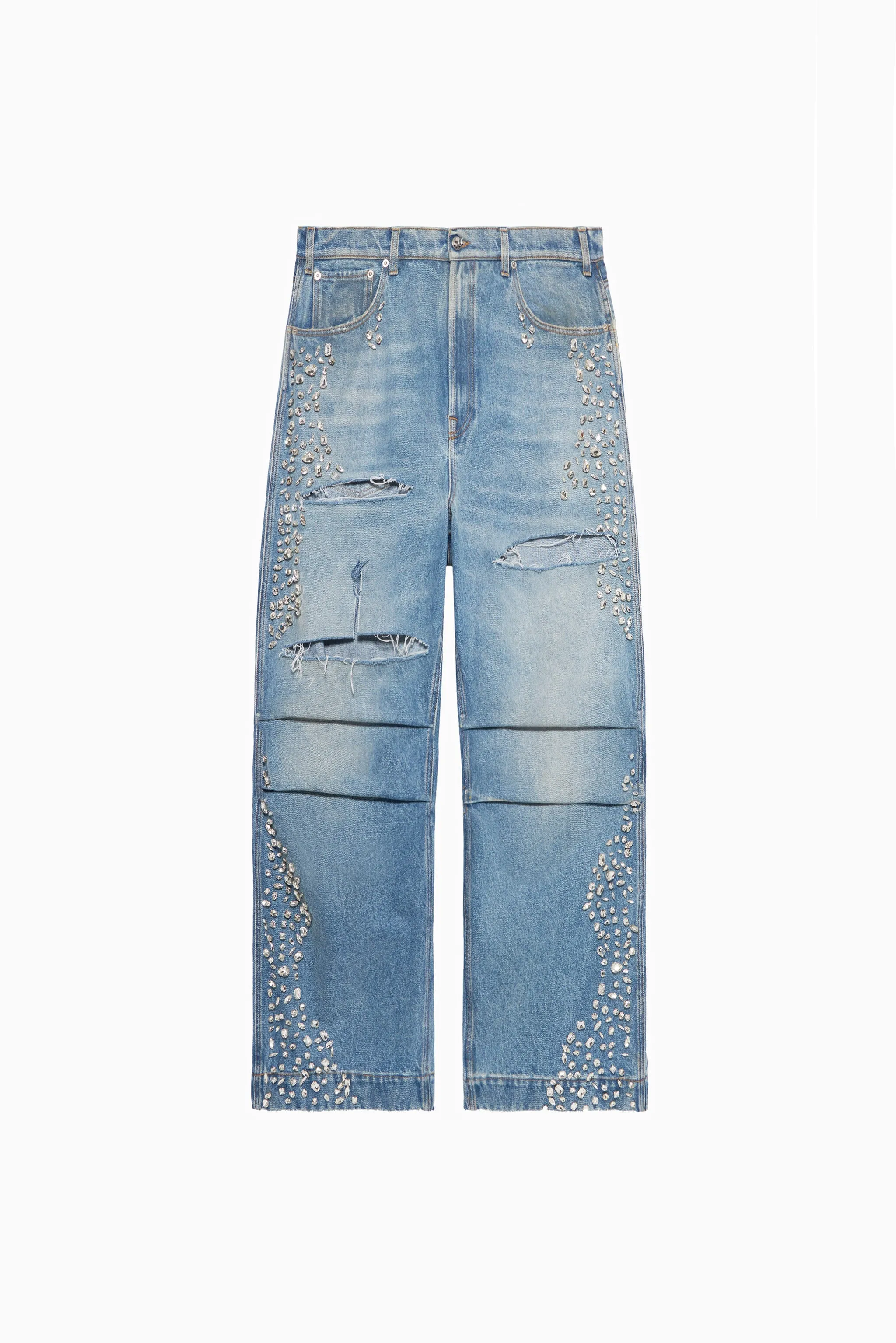 Woman's Y2k Embroidered Denim Jeans