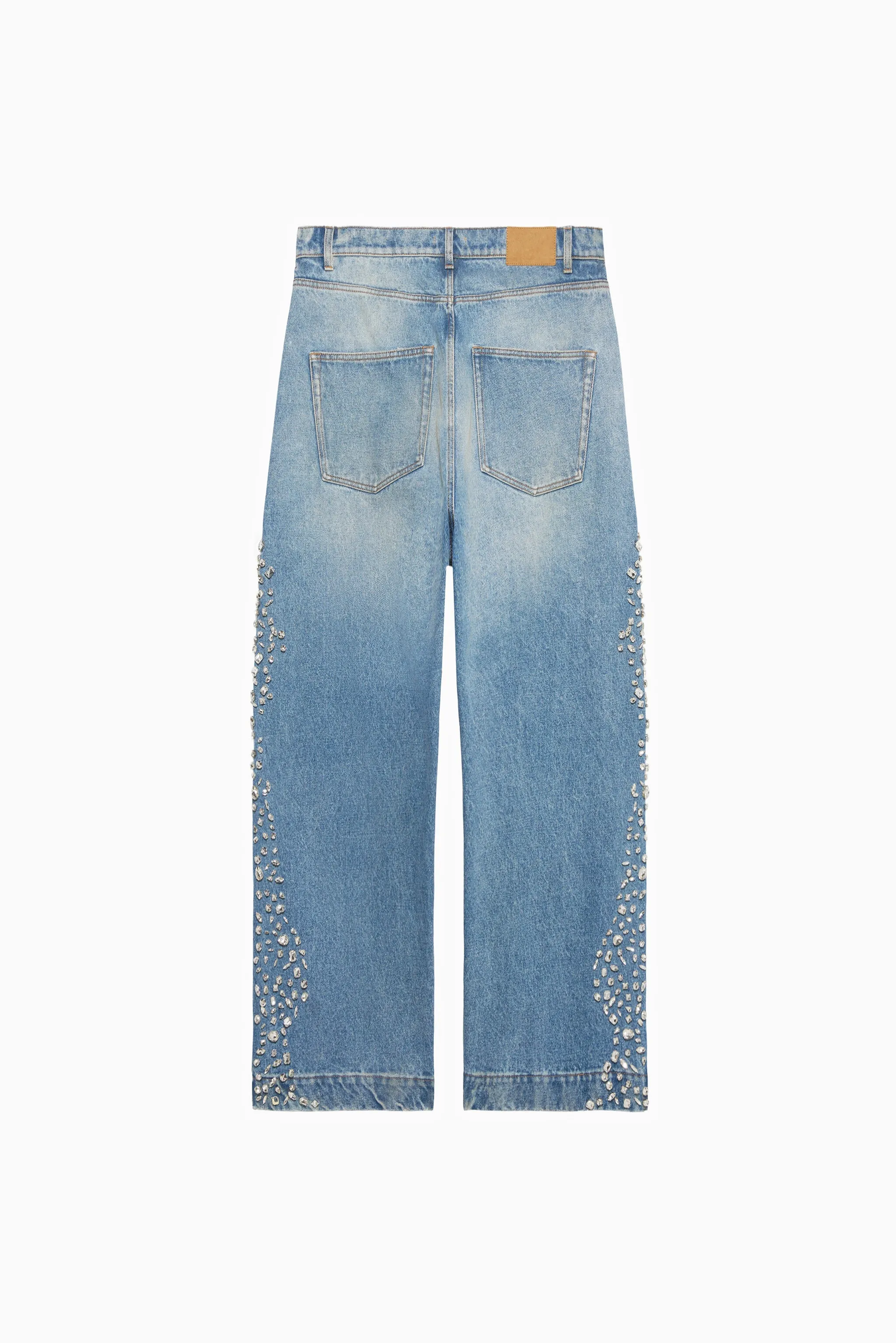 Woman's Y2k Embroidered Denim Jeans