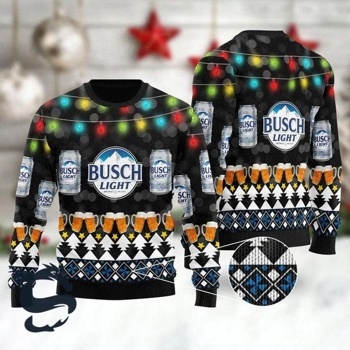 Xmas Busch Light Sweater